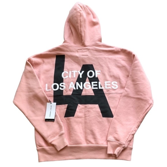 Spirit Jersey City Of Los Angeles Hoodie Sweatshirt Full Zip Pink Small - Picture 2 of 9